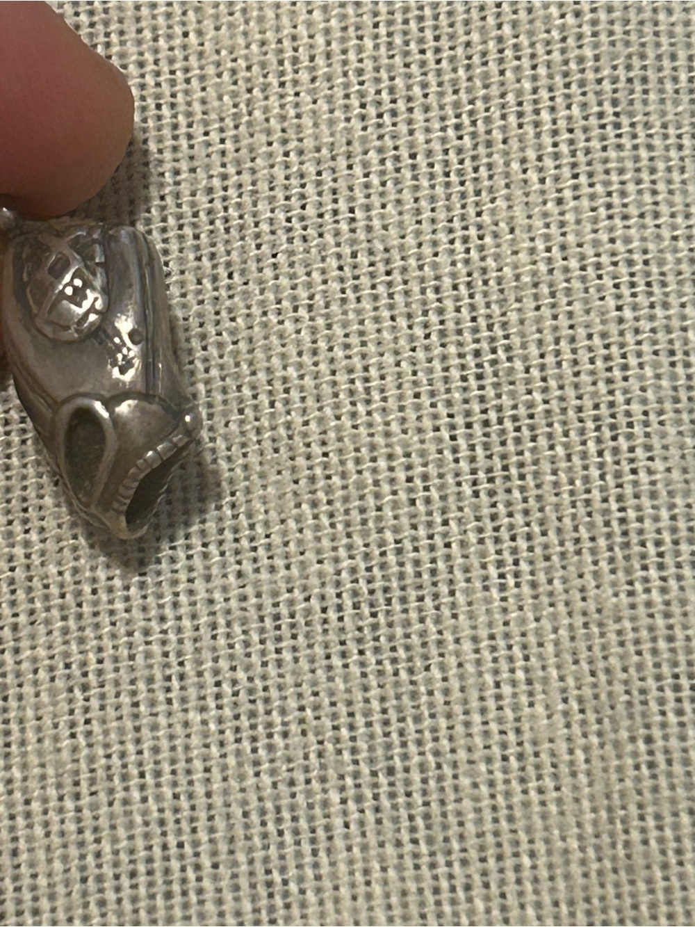 JAMES AVERY Signed 925 Sterling Silver Baseball Glove Dangle Charm Sport Pendant - Picture 3 of 3